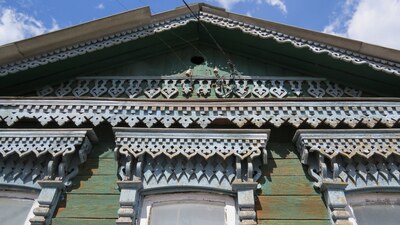 Очень хорошо сохранившийся дом по улице Ключевского в Пензе