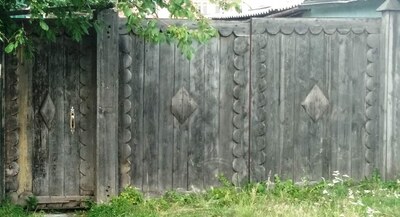 деревянные ворота