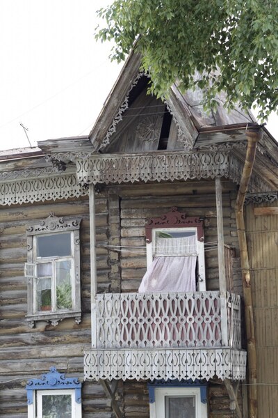 House with a balcony