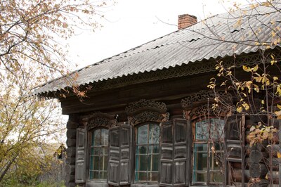 Окно с наличниками д. Ишимка